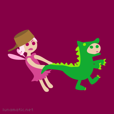 Croc and fairy duke it out