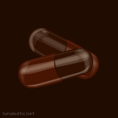 Chocolate pills