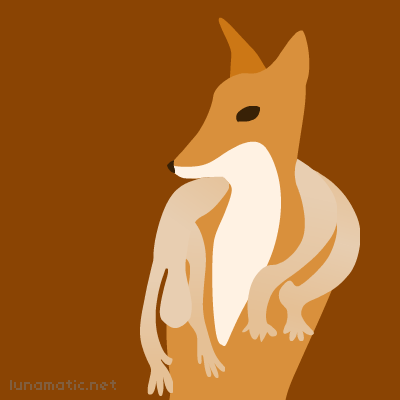 A fox draped in a luxurious skin, perhaps yours