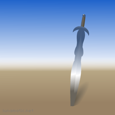 A short-sword with an evocative silhouette