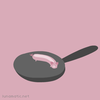 Long pig in a frying pan