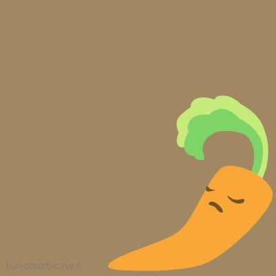 Oh carrot, your vitamins are gradually decreasing, no wonder you’re so apathetic