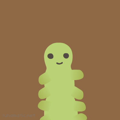 A caterpillar with many stubby little legs